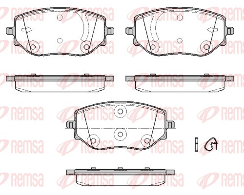 Brake Pad Set, disc brake (1887.00)
