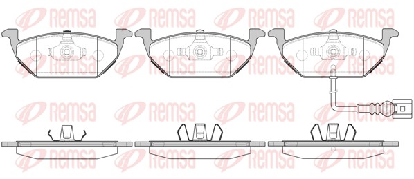 Brake Pad Set, disc brake (0633.31)