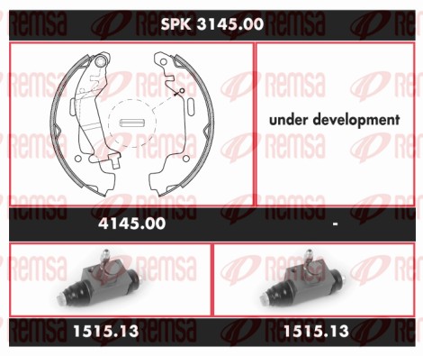 Brake Kit, drum brake (SPK 3145.00)