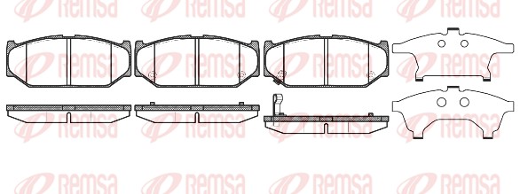 Brake Pad Set, disc brake (1381.11)