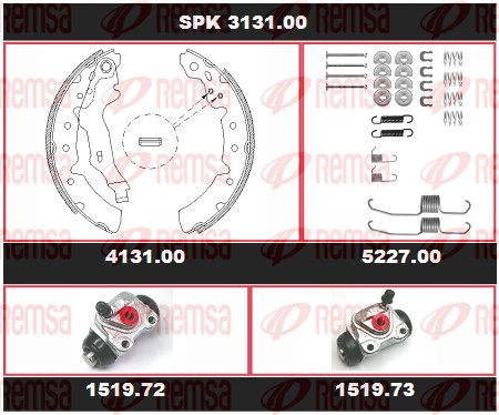 Brake Kit, drum brake (SPK 3131.00)