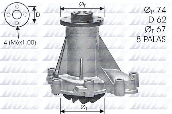 Water Pump, engine cooling (M376)