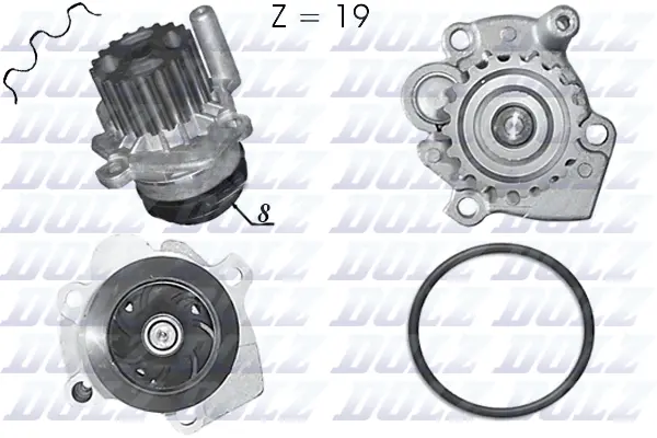 Water Pump, engine cooling (A236)