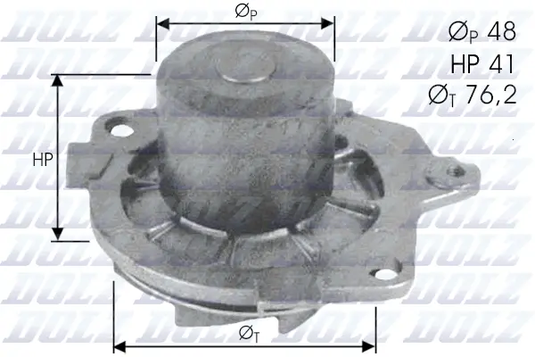 Water Pump, engine cooling (S314)