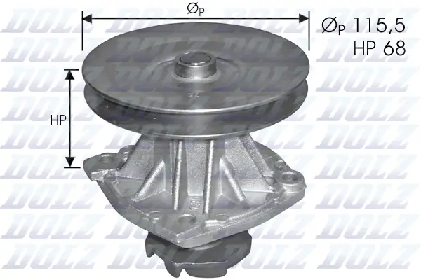 Water Pump, engine cooling (S135)
