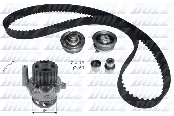 Water Pump & Timing Belt Kit (KD104)