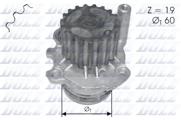 Water Pump, engine cooling (A196)