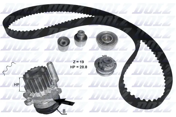 Water Pump & Timing Belt Kit (KD100)