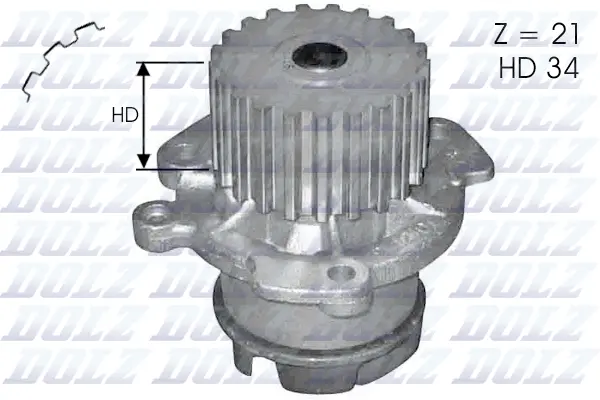 Water Pump, engine cooling (L124)