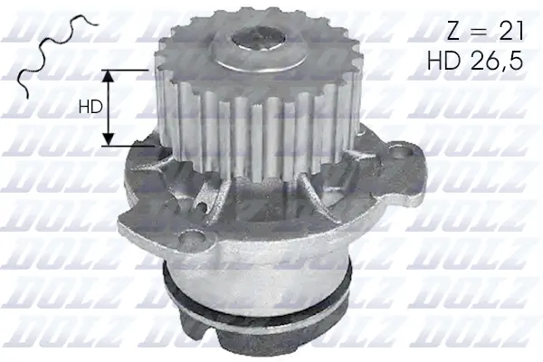 Water Pump, engine cooling (L121)