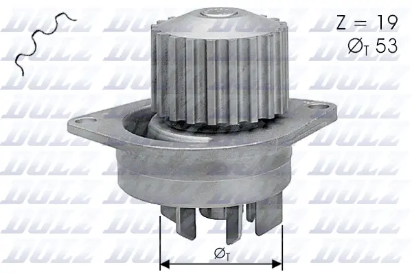 Water Pump, engine cooling (C113)