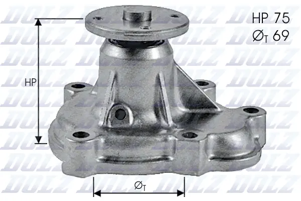 Water Pump, engine cooling (O132)