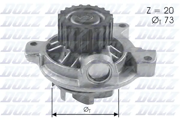 Water Pump, engine cooling (A280)