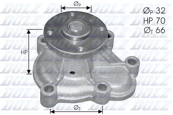Water Pump, engine cooling (O130)