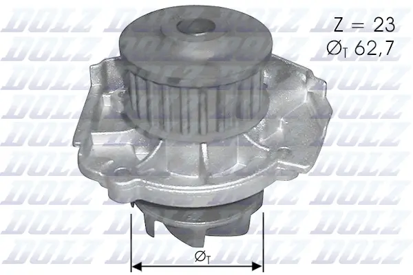 Water Pump, engine cooling (S319)
