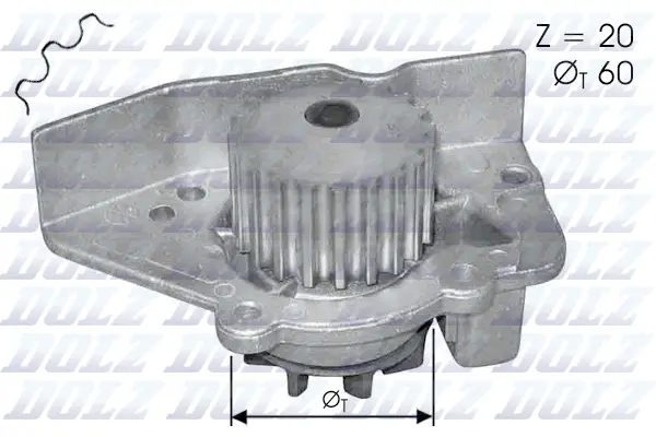 Water Pump, engine cooling (N405)
