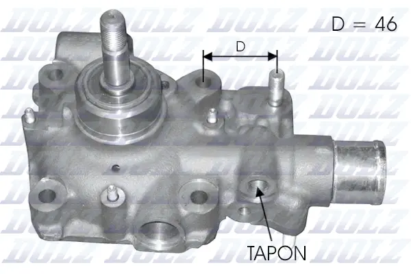 Water Pump, engine cooling (B121)