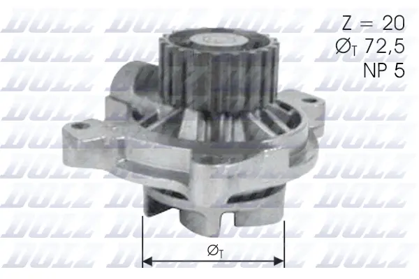 Water Pump, engine cooling (A180)