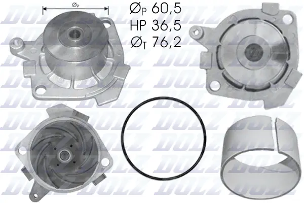 Water Pump, engine cooling (S212)