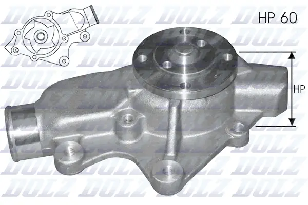 Water Pump, engine cooling (J202)