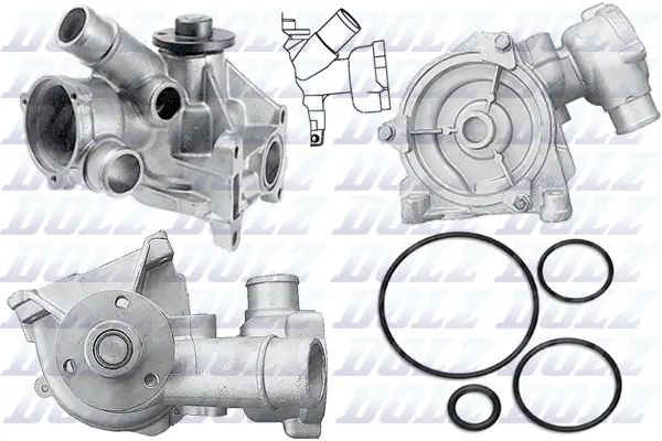 Water Pump, engine cooling (M195)