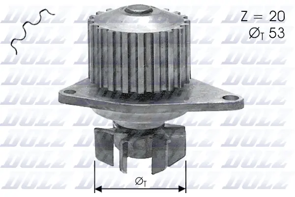 Water Pump, engine cooling (C110)