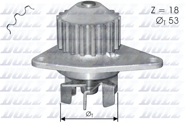 Water Pump, engine cooling (C114)