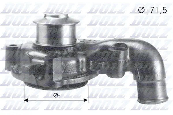 Water Pump, engine cooling (F165)