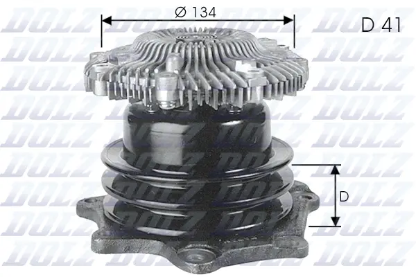 Water Pump, engine cooling (N142)