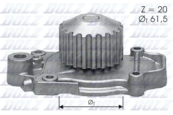 Water Pump, engine cooling (H118)
