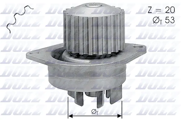 Water Pump, engine cooling (C111)