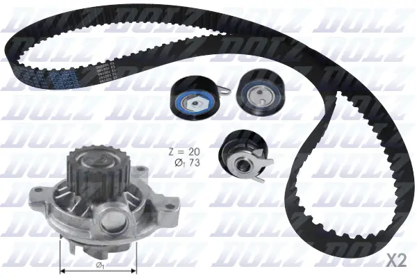Water Pump & Timing Belt Kit (KD052)