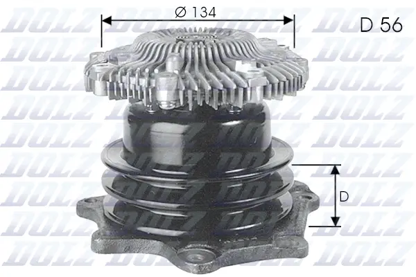 Water Pump, engine cooling (N144)