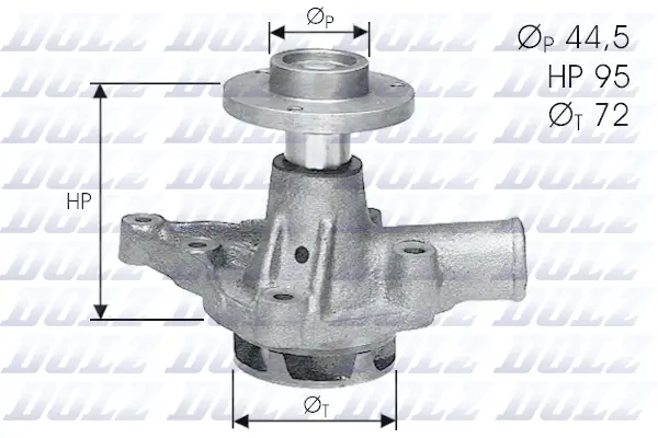 Water Pump, engine cooling (A121)