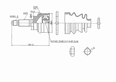 Joint Kit, drive shaft