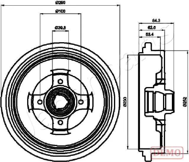 Brake Drum (TA-0913C)