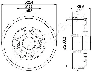 Brake Drum (TA-0702)