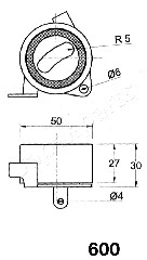 Tensioner, timing belt