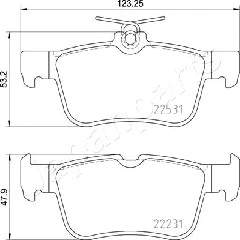 Brake Pad Set, disc brake (PP-0303AF)