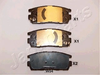 Brake Pad Set, disc brake (PP-W04AF)