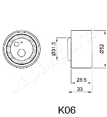 Tensioner, timing belt