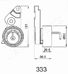 Tensioner, timing belt