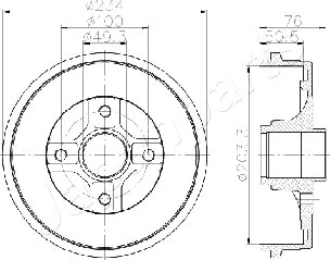 Brake Drum (TA-0710)