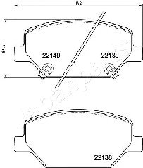 Brake Pad Set, disc brake (PA-0418AF)