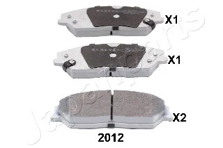 Brake Pad Set, disc brake (PA-2012AF)