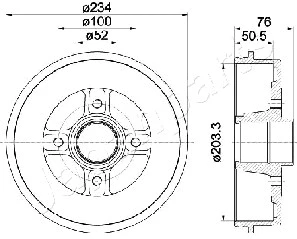 Brake Drum (TA-0704)