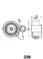 Tensioner, timing belt