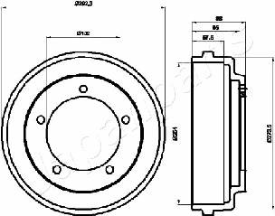 Brake Drum (TA-0316)