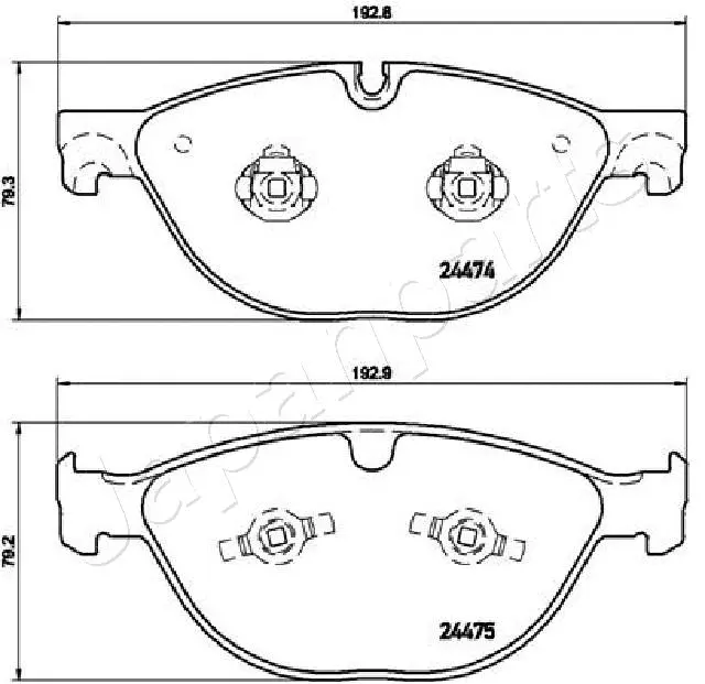 Brake Pad Set, disc brake (PA-0347AF)