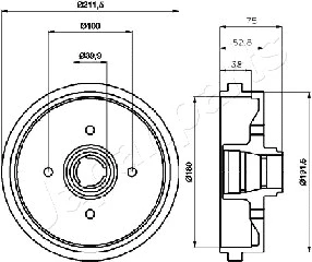 Brake Drum (TA-0901)